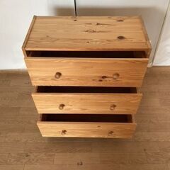 【交渉中】No.180　IKEA イケア　rast ラスト　木製　チェスト３段の画像
