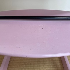 ♬パステルピンク♫ 木製ベビーチェア ハイチェアの画像