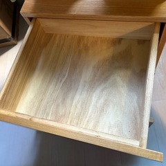 サイドキャビネット サイドワゴン デスクキャビネット ロータイプ キャスター付き プリンターワゴン 収納 ワゴン 北欧 木製 おしゃれ シンプル モダン ロータイプ 天然木 無垢 ナチュラルの画像