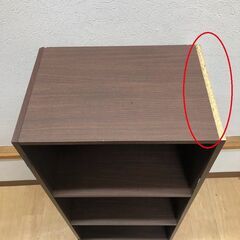 stp-3592　カラーボックス①　3段　幅42cm　こげ茶　棚板固定　収納家具　オープン　収納棚　本棚　収納　小物収納　ラック　カラボ　ダークブラウン　収納ボックスの画像
