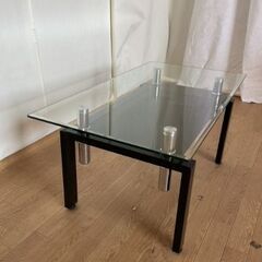 No.182　ガラステーブル（豊橋市収集業務課リユース家具）の画像