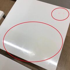 stp-3595　ネストテーブル　3連　ホワイト　40×40cm　サイドテーブル　白　スチール脚　ネスティングテーブル　入子式テーブル　スクエア　四角　ミニテーブル　ナイトテーブルの画像