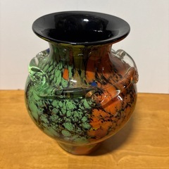 カラフルな花瓶　　高さ２５cmの画像