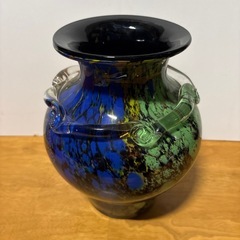 カラフルな花瓶　　高さ２５cmの画像