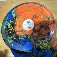 カラフルな花瓶　　高さ２５cmの画像