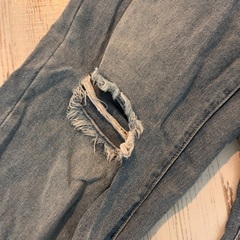 【jeans designed】ダメージデニム　Lサイズ　海外　ハイウエストの画像