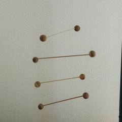 木製モビールの画像