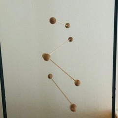 木製モビールの画像