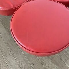 No.186　丸椅子７連ベンチ（豊橋市収集業務課リユース家具）の画像