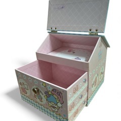 年代物 レア コレクター キキララ ハウス型ボックス 小物入れ 小物ケースの画像