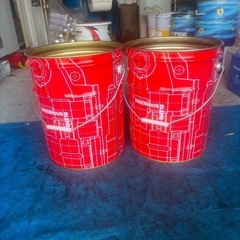 人気のモチュールの空のペール缶  2缶セットの画像