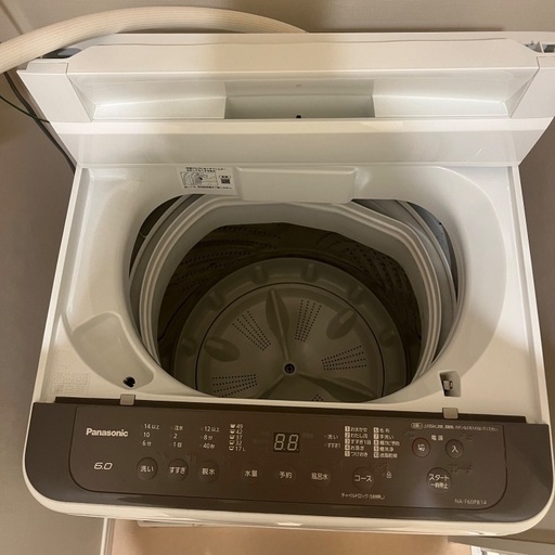 Panasonic 縦型全自動洗濯機 6kg NA-F60PB14