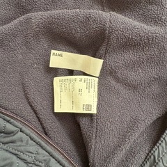 ユニクロ　ウォームパテッドオールインワン　ネイビー　70の画像