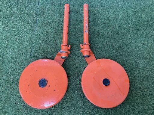 【売切御免！】981 鳥取県発 トラクター用 尾輪 セット 丸軸 部品 パーツ 現状販売 広島 岡山 島根 兵庫 あぐり家鳥取中央店