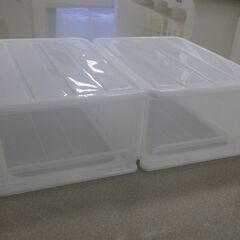 （出品番号719）【中遠クリーンセンター・リユース品】収納ケース(２個)の画像
