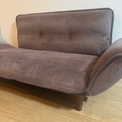 ✨美品！日本製セルタン人気KANカウチソファ 2人掛け リクライニング機能付きの画像