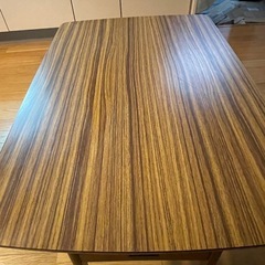 カリモク60　リビングテーブル小　ウォールナット　サイドテーブルの画像