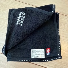 TAKEO KIKUCHI 黒 ハンカチ 綿100%の画像