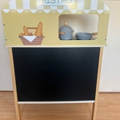 マイストーリー 木製 2in1 おしゃれなIHキッチン おままごとキッチン　誕生日プレゼント　クリスマスプレゼント の画像