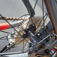 【リサイクルショップどりーむ荒田店】No.539　自転車　デカトロン　700インチ　美品ですよ～🎵　9段切り替え付き🎵　の画像