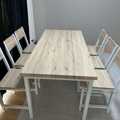 ダイニング7点セット  ダイニングテーブル×1　イス×6の画像