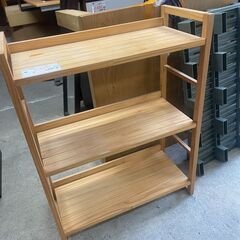 リサイクルショップどりーむ天保山店　No5064 ラック　棚　シェルフ　ウッドラックの画像