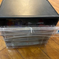 SDI CORPORATION レターケース 5段 クリア ブラックの画像