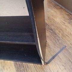 ★リユースのサカイ水戸店★収納棚ブラックH133.5×D17×W59クリーニング済みMT6483の画像