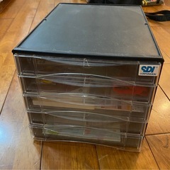 SDI CORPORATION レターケース 5段 クリア ブラックの画像