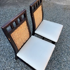 ウォーターヒヤシンス 椅子 チェア ダイニングチェア 木製 【訳あり品の為、お買い得です★】の画像