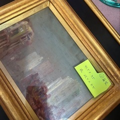 絵画は木枠フレーム　黒金の画像