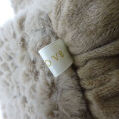 ( E-71 )grove グローブ ティペット ベージュ 差し込みマフラー ボア なめらか 中古の画像