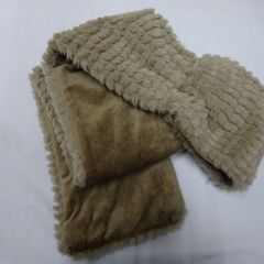 ( E-71 )grove グローブ ティペット ベージュ 差し込みマフラー ボア なめらか 中古の画像