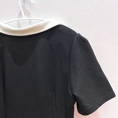 エレガント Dazy バイカラーワンピース 白黒 デート 食事会　お呼ばれの画像