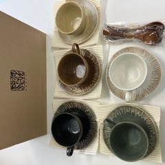 KANSAI　コーヒー碗皿揃（スプーン付）5客セットYK-7015-1の画像