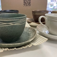 KANSAI　コーヒー碗皿揃（スプーン付）5客セットYK-7015-1の画像