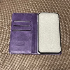 【新品未使用】iPhone12／12pro 手帳ケース　パープルの画像