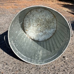 持ち手付き鉄製ヴィンテージダストボックスの画像