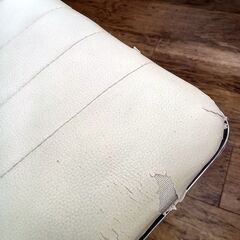 ★リユースのサカイ水戸店★カウンターチェアホワイトH×D×Wクリーニング済みMT6492の画像