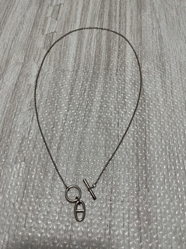 HERMES エルメス シェーヌダンクル アミュレットネックレス