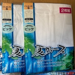 男性用夏下着　シャツ6枚　ズボン下6枚　サイズＭとSの画像