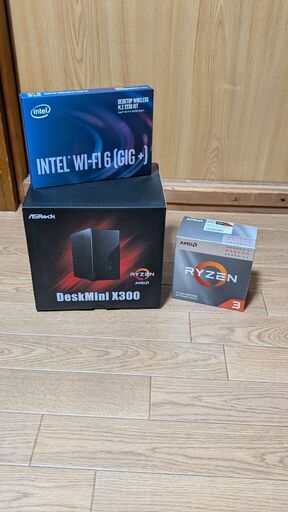 ★超コンパクトなデスクトップパソコン！！★ ASRock DeskMini X300（Ryzen 3 3200G搭載、SSD 240GB、メモリ8GB、無線LANはWi-Fi6に対応 ）