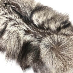 ss8084　サガフォックス 襟巻 シルバー系 毛皮 ティペット ショール SAGA FOX TRIM BESATZ GARNITURE 成人式 高級感 毛皮 女性用 和服 着物 和装小物 フォックスファー 中古の画像