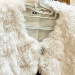 女の子用🎀柔らかリアルファー風アウターの画像