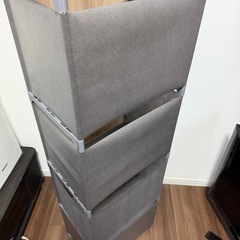 ラック 4段 グレーの画像