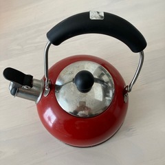 やかん　ケトル　湯沸かし　お湯　ニトリ　赤の画像