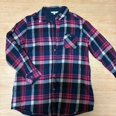 レディース★長袖シャツ2枚★チェック柄★M★暖かいの画像