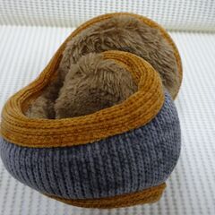 ( E-72 )casualbox カジュアルボックス 耳当て イヤーカフ レディース 秋冬 ニット ボア フリーサイズ 中古の画像