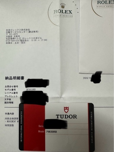 TUDOR ブラックベイ GMT