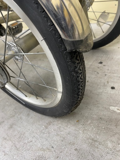 204整備済パナソニック電動アシスト三輪車18インチ　中古自転車